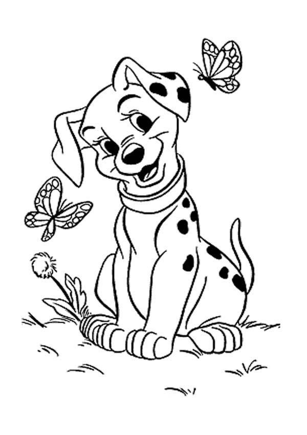 Dalmatian Coloring Page - Coloring Home
