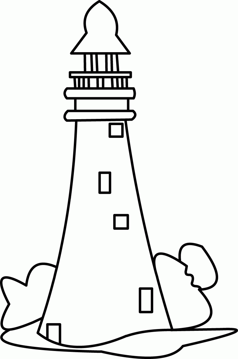 Lighthouse Coloring Page For Kids