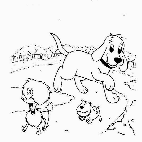Clifford The Big Red Dog Coloring Page