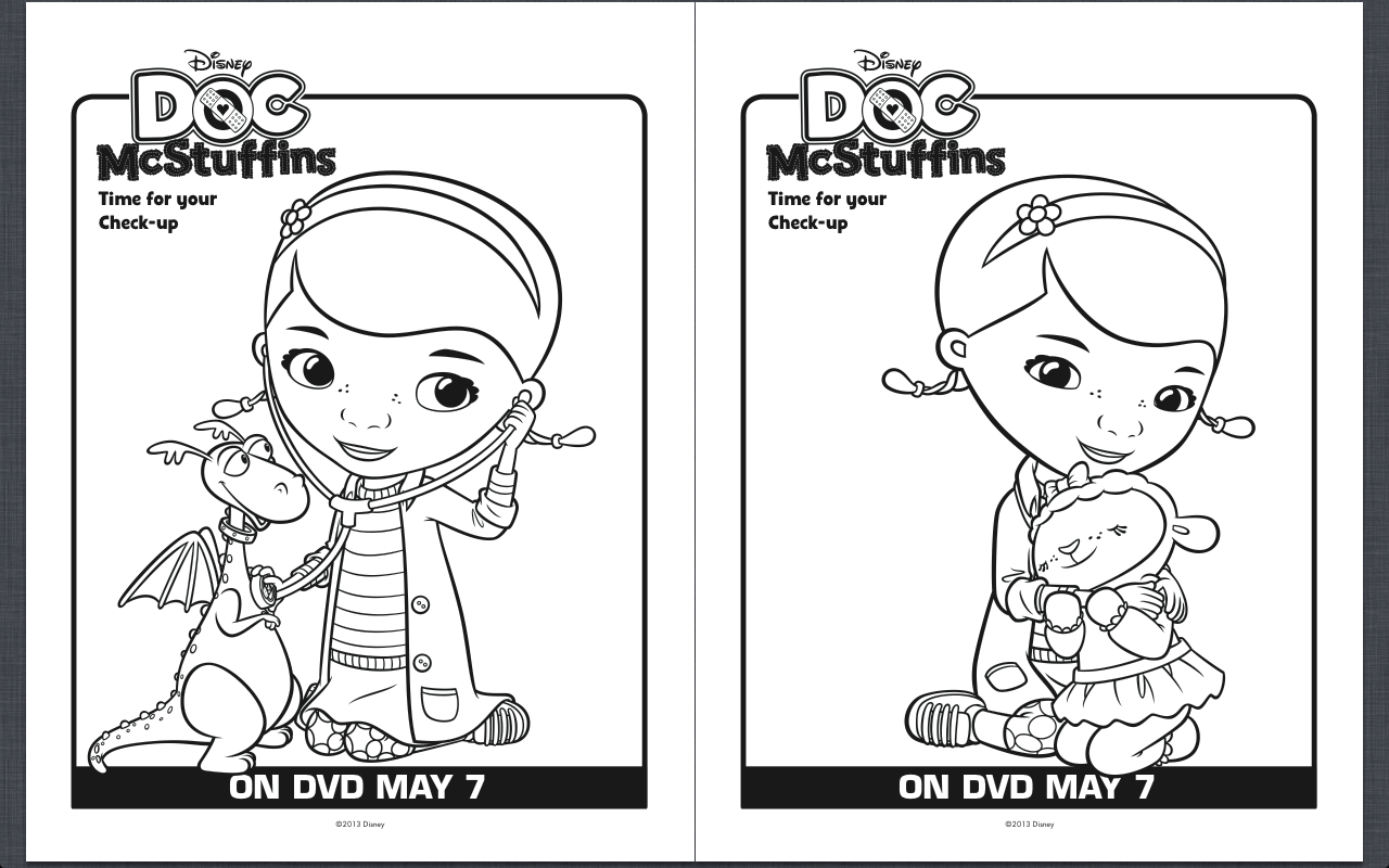 Free Printable Doc McStuffins Coloring Pages - Classy Mommy