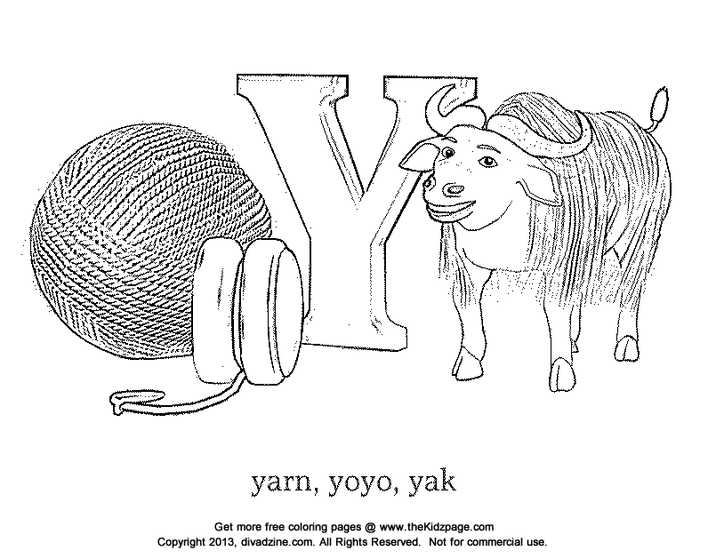 Printable Y Coloring Pages - Pipevine.co