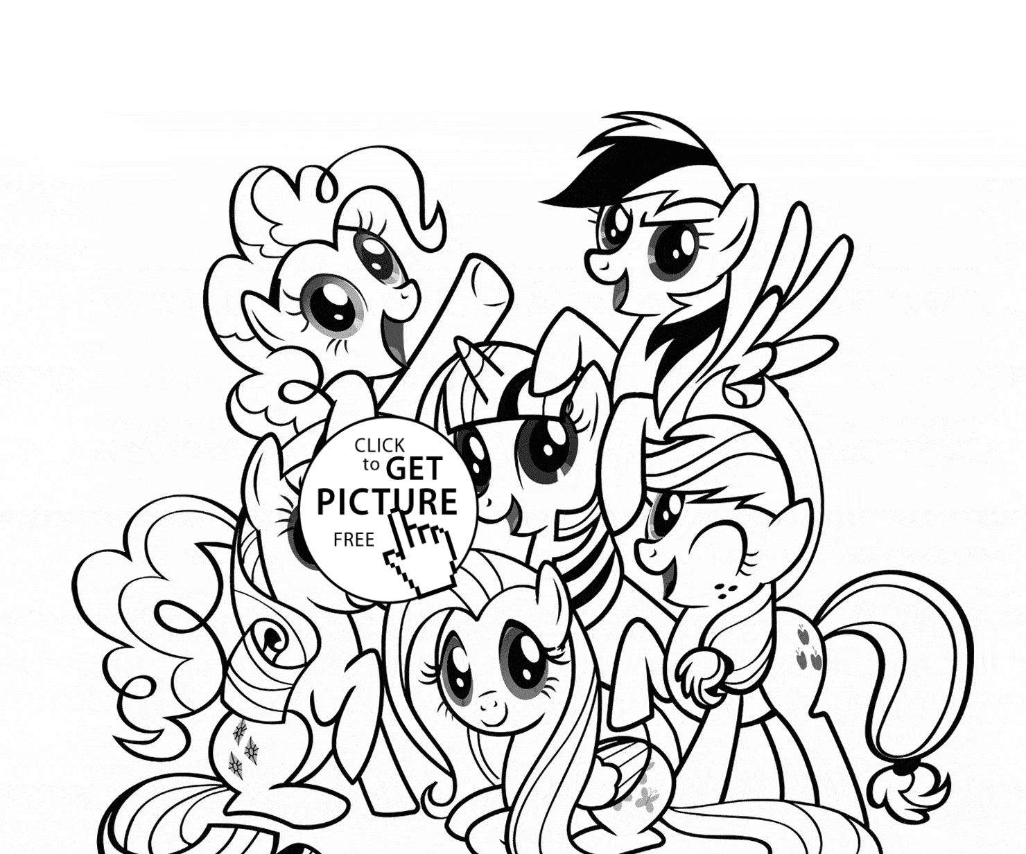 My Little Pony coloring page for kids, for girls coloring pages ...