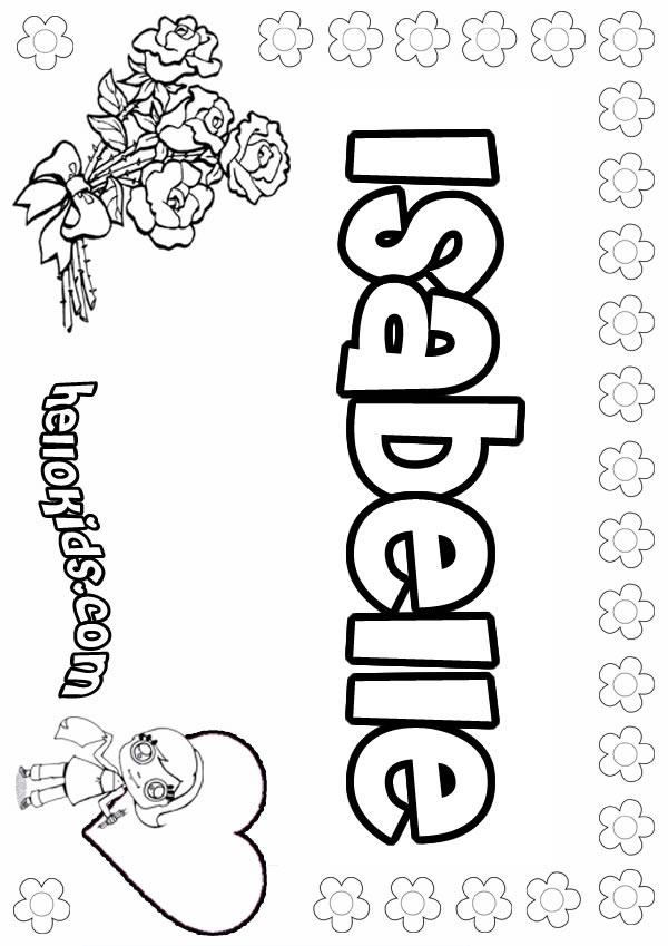 Isabelle coloring pages - Hellokids.com
