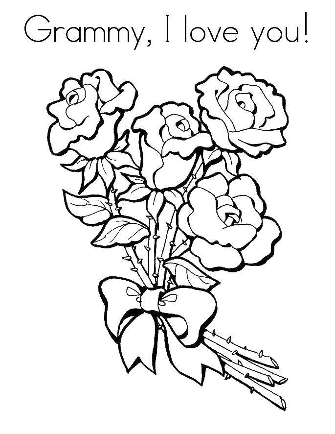 Online coloring pages Coloring page Grandma I love you I love you, Download  print coloring page.