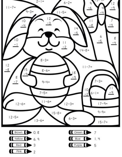 Free Easter Math Printables - Lemon and Kiwi Designs