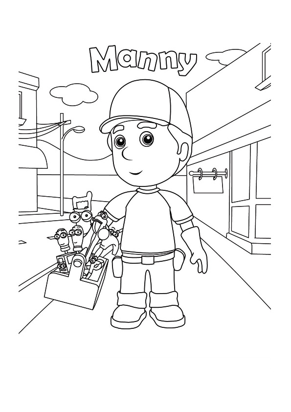 Handy Manny Coloring Page - Free Printable Coloring Pages for Kids