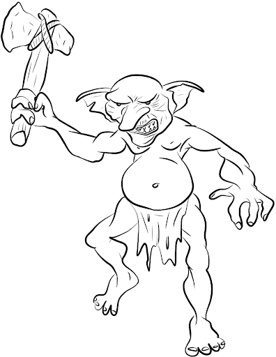 Goblin Coloring Pages - Free Printable Coloring Pages for Kids