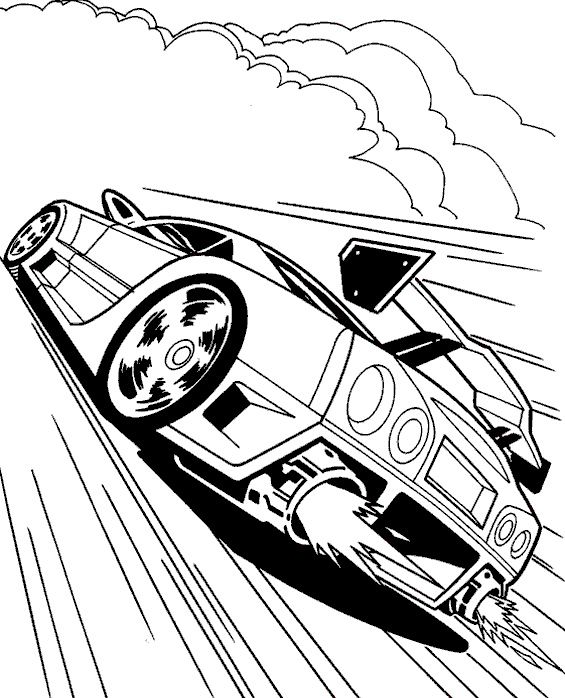hot wheels coloring pages - Clip Art Library