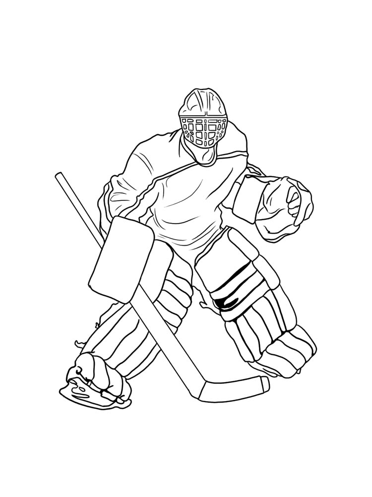 Hockey coloring pages. Download and print Hockey coloring pages