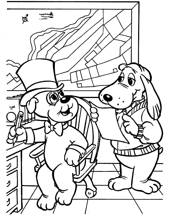 Drawing 2 from Pound Puppies coloring page