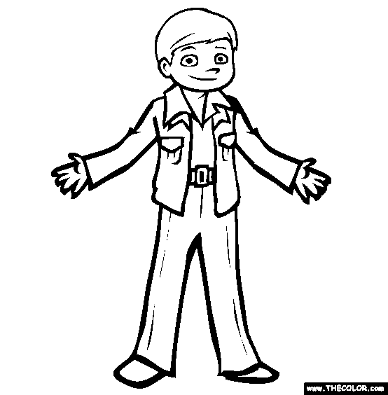Leisure Suit Coloring Page | Free Leisure Suit Online Coloring