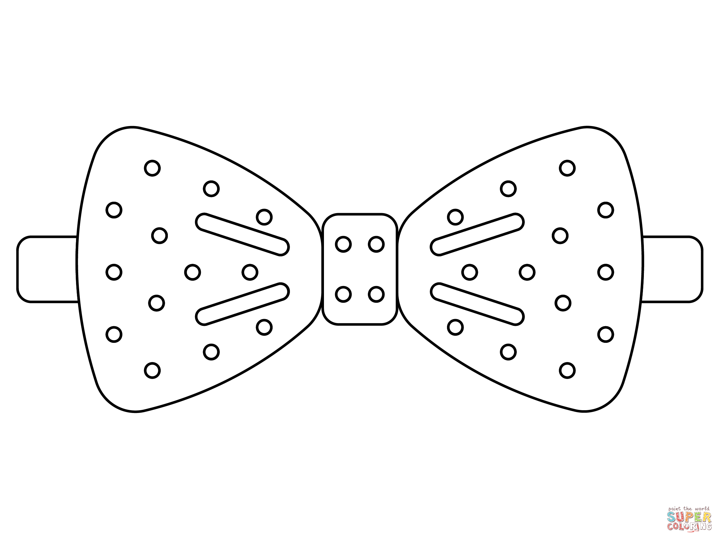 Bowtie coloring page | Free Printable Coloring Pages