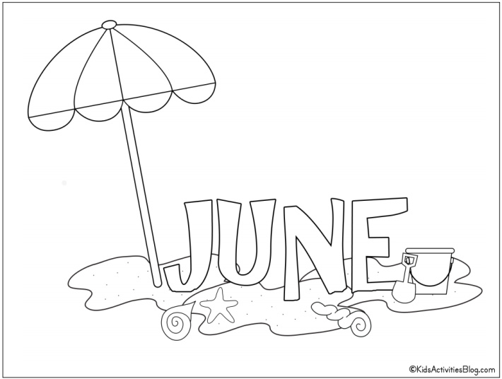 9 Free Fun Beach Coloring Pages for Kids | Kids Activities Blog