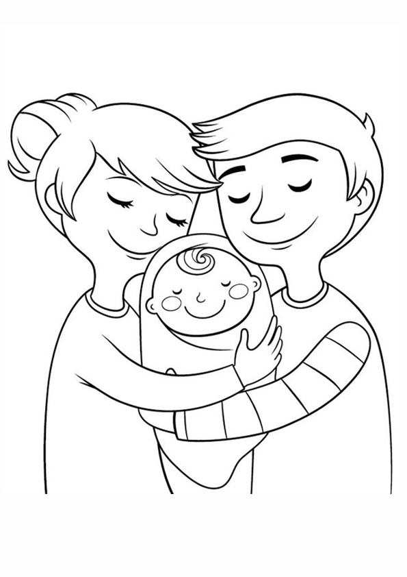 Coloring Pages | Free Family Members Coloring Pages