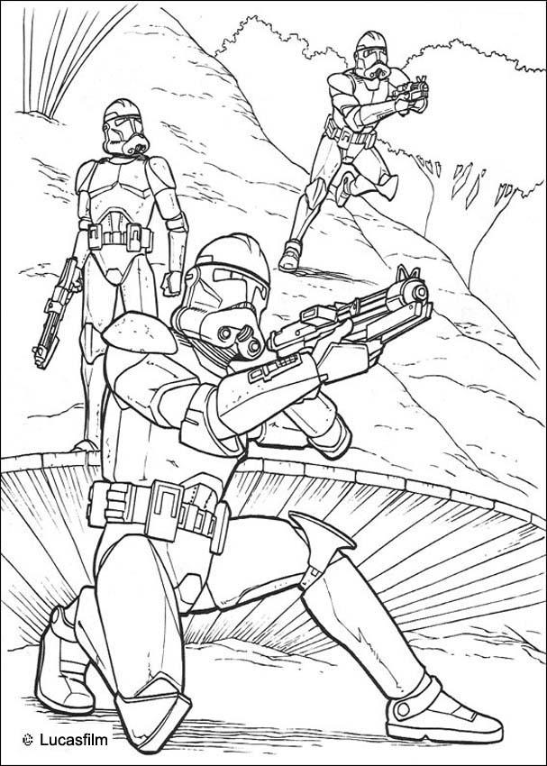 Clone Trooper Coloring Page - Coloring Pages for Kids and for Adults