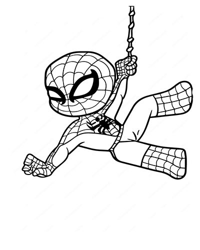 10 Best Chibi Spiderman Coloring Pages - Coloring Play