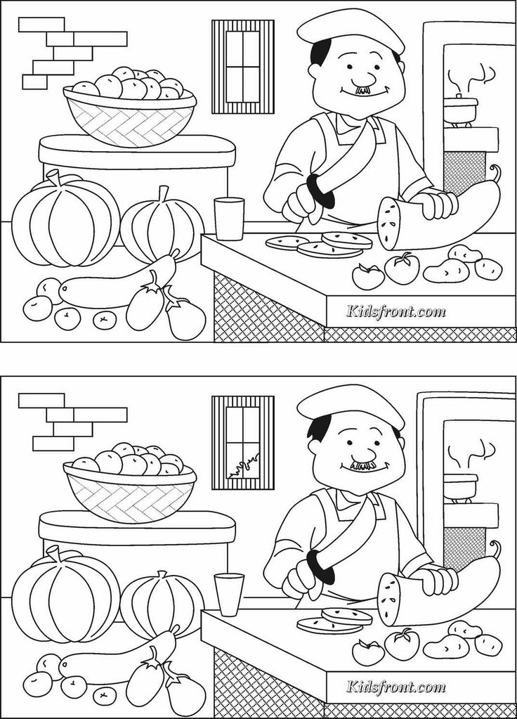 Spot the difference coloring pages | Kids learning activities, Find the  differences games, Preschool activities