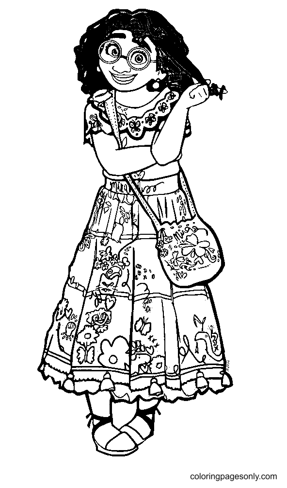 Beautiful Mirabel Coloring Page Coloring Page Page For Kids And Adults
