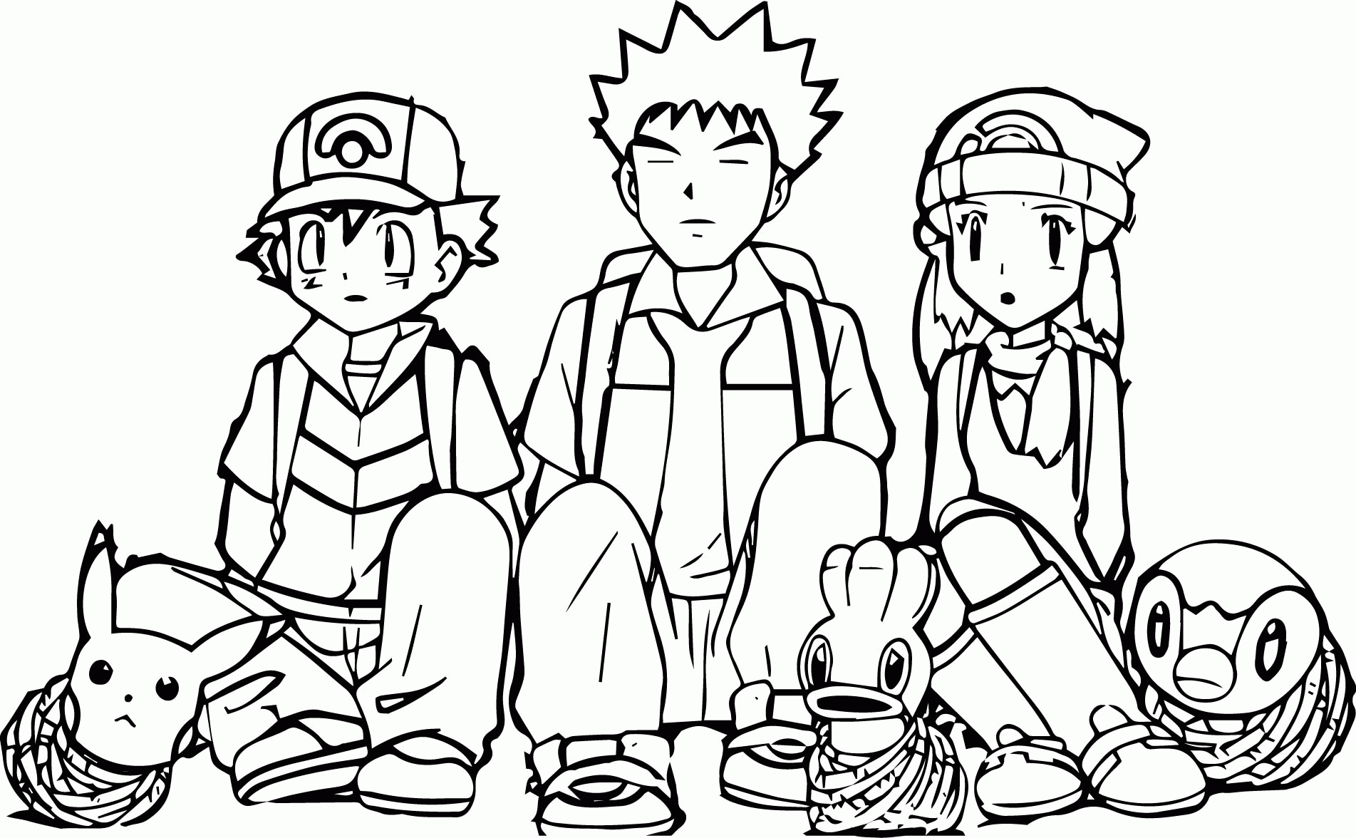 Ash Pokemon Xy Coloring Page Page For All Ages Coloring Home