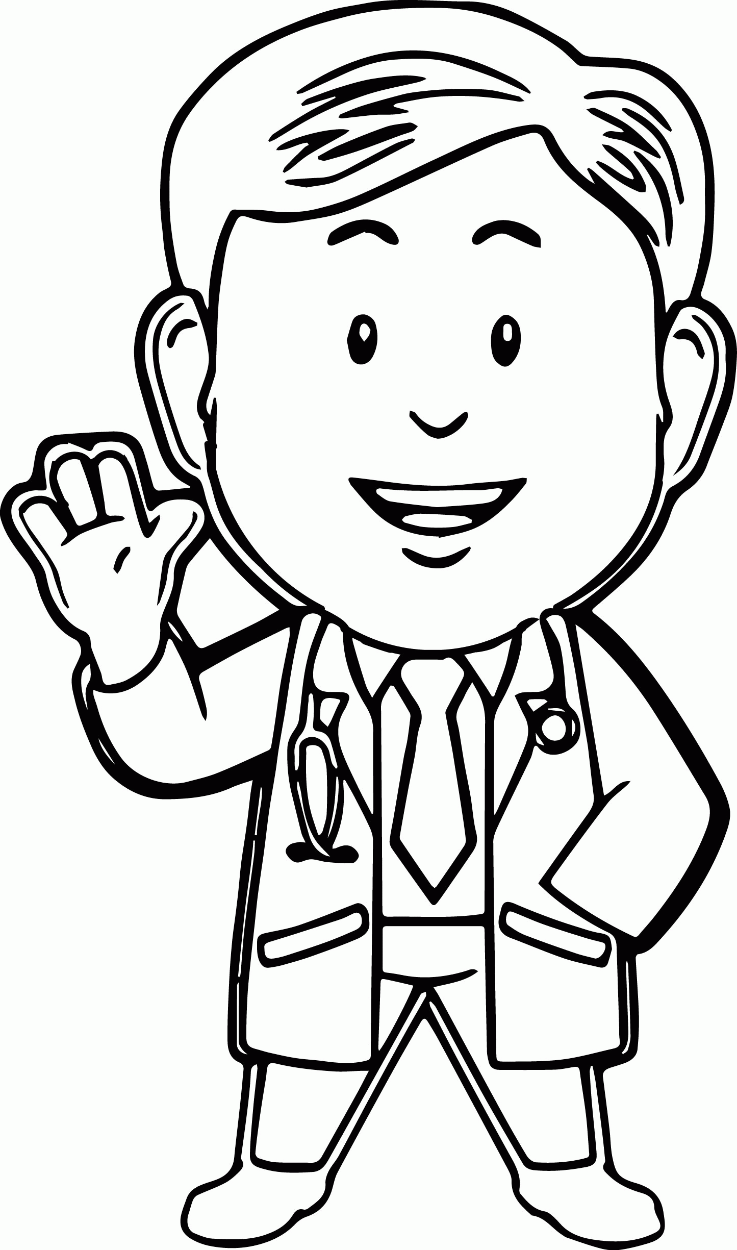 Woman Doctor Coloring Pages - Coloring Home