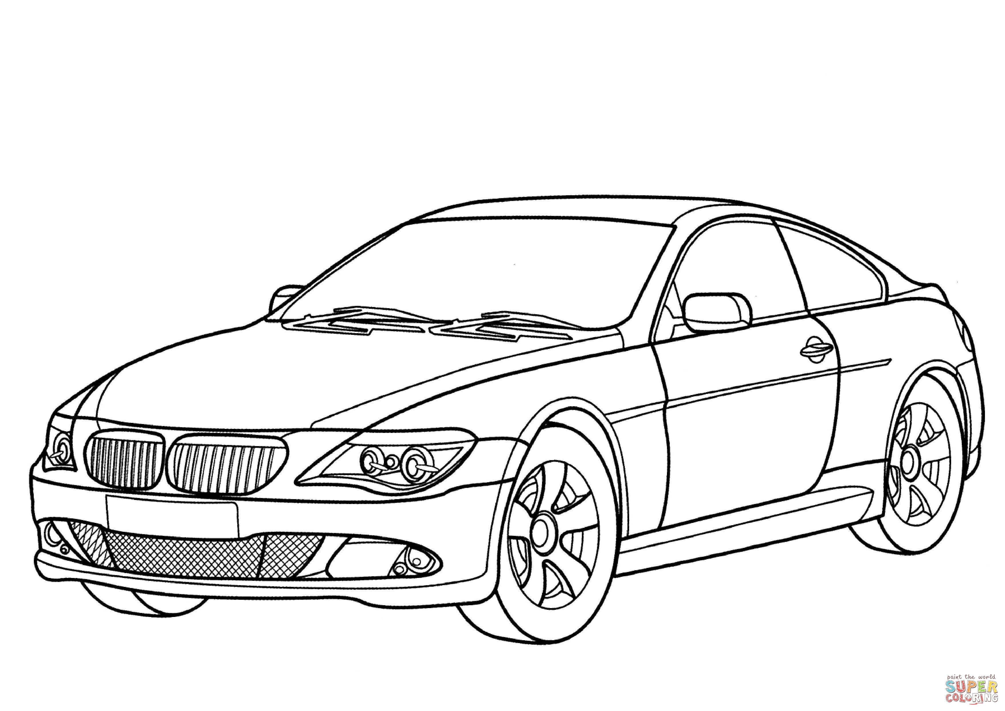 BMW 6 Series coloring page | Free Printable Coloring Pages