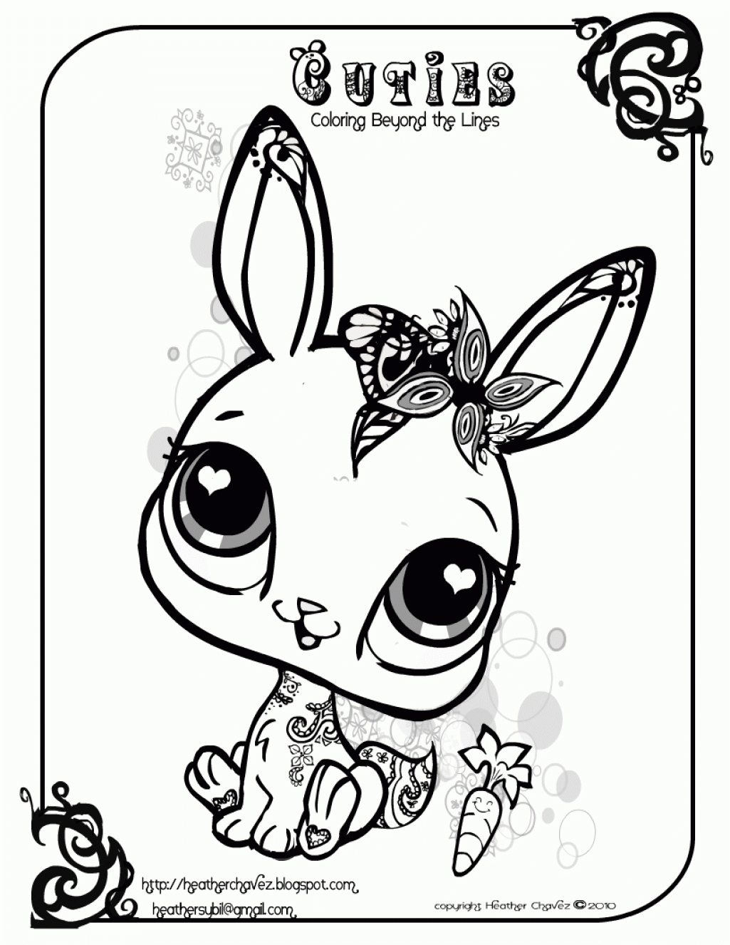 Cute Of Animals - Coloring Pages for Kids and for Adults