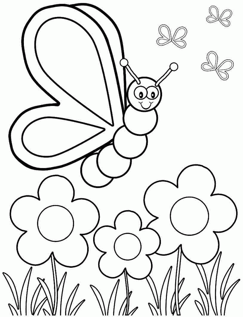 Related Preschool Coloring Pages Spring Item 20, Spring ...