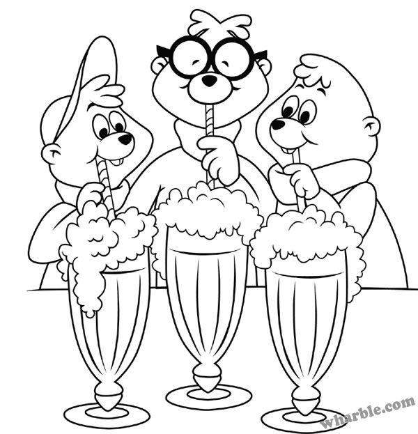 Alvin and the Chipmunks Coloring Pages |