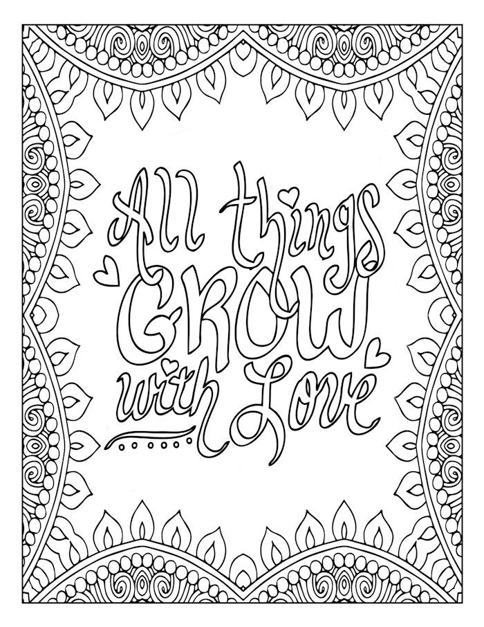 Quote Coloring Pages for Adults and Teens - Best Coloring Pages ...
