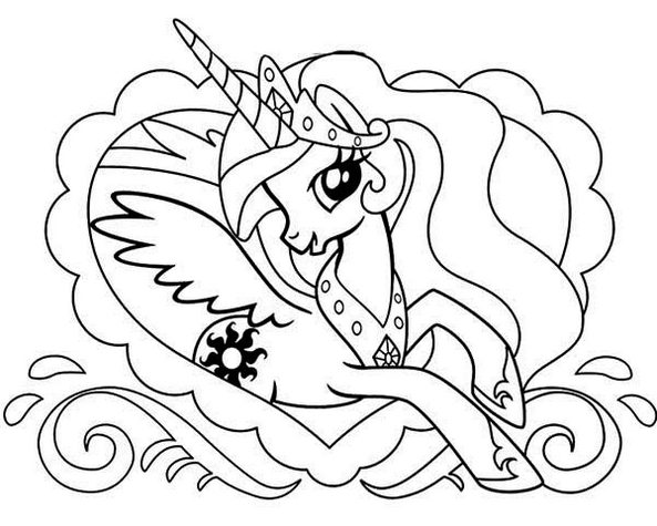 Seven Beautiful Princess Celestia Coloring Pages - Coloring Pages