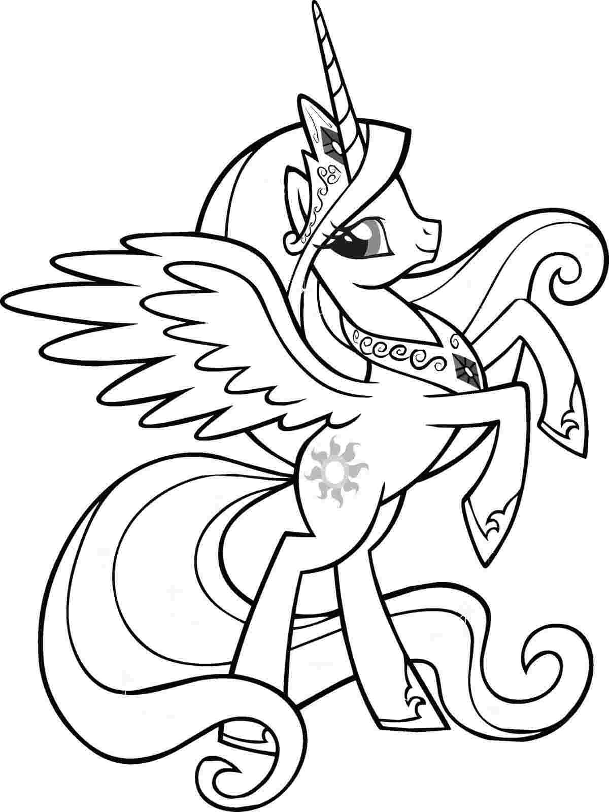 Coloring Pages : Colouring Unicorn Princess Coloring With My ...