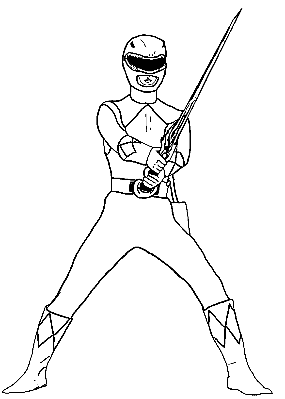Free Printable Power Ranger Coloring Pages
