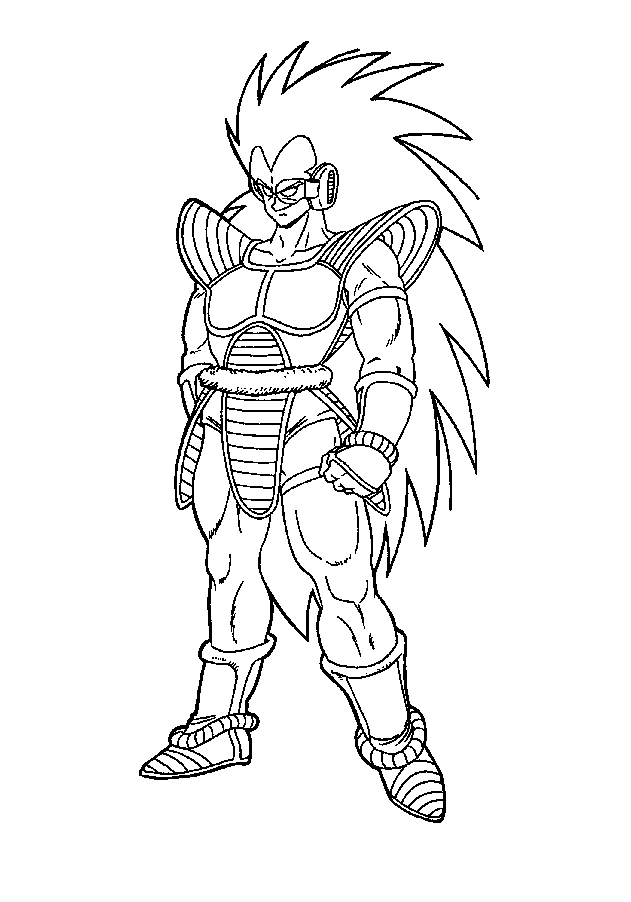 Dragon Ball Z Coloring Pages Bardock - Coloring and Drawing