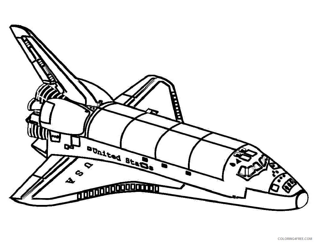 space coloring pages nasa space shuttle Coloring4free - Coloring4Free.com