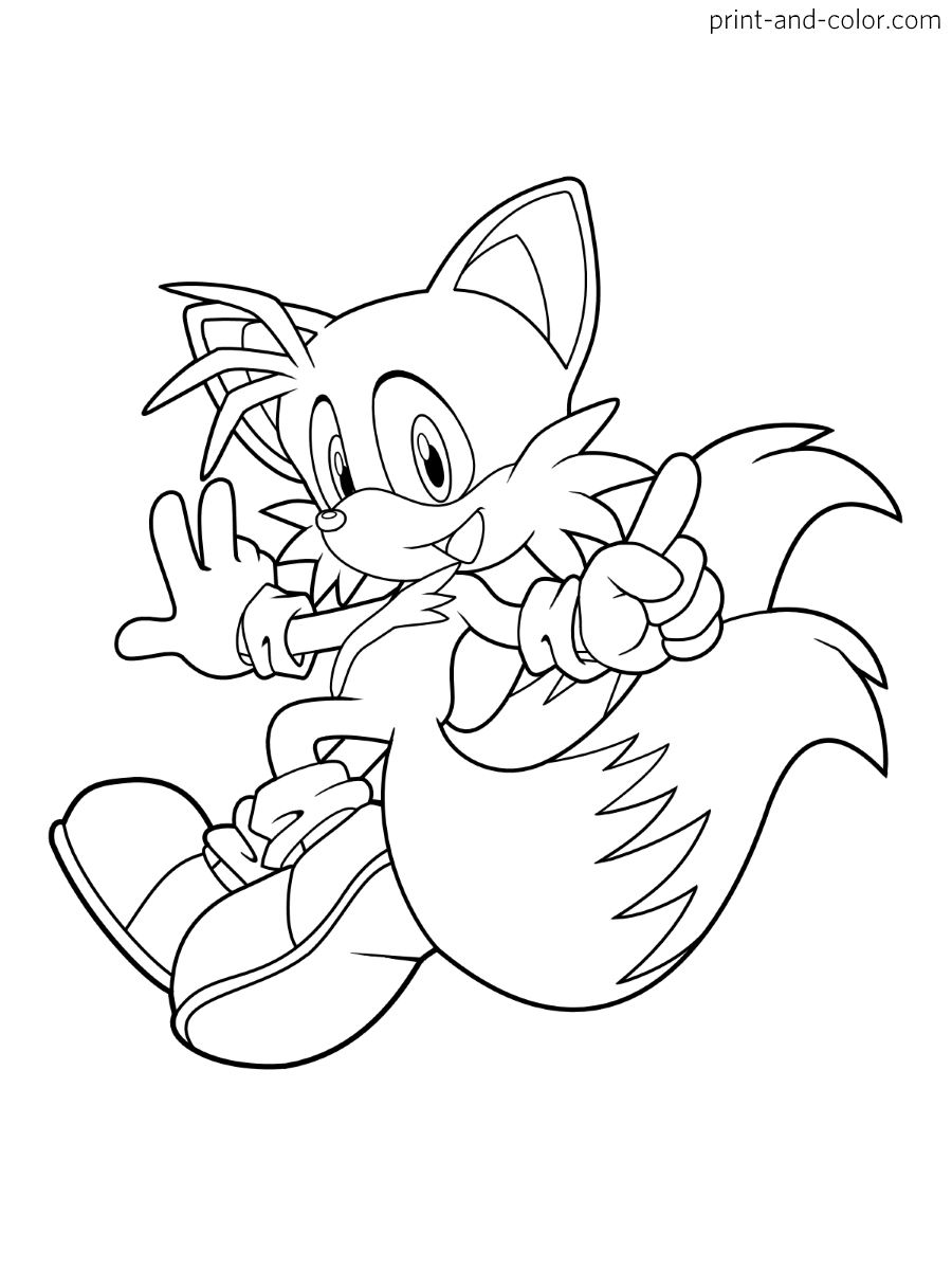 Tails Sonic Coloring Pages - Coloring Home