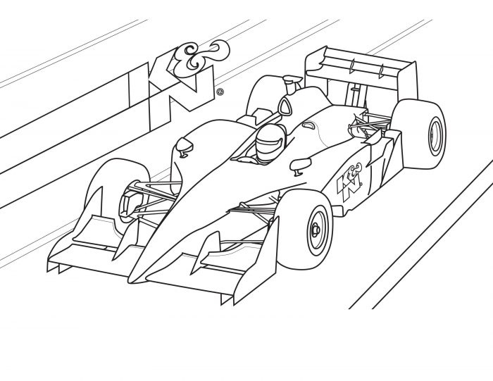 Mercedes F1 Race Car Coloring Page (Page 4) - Line.17QQ.com