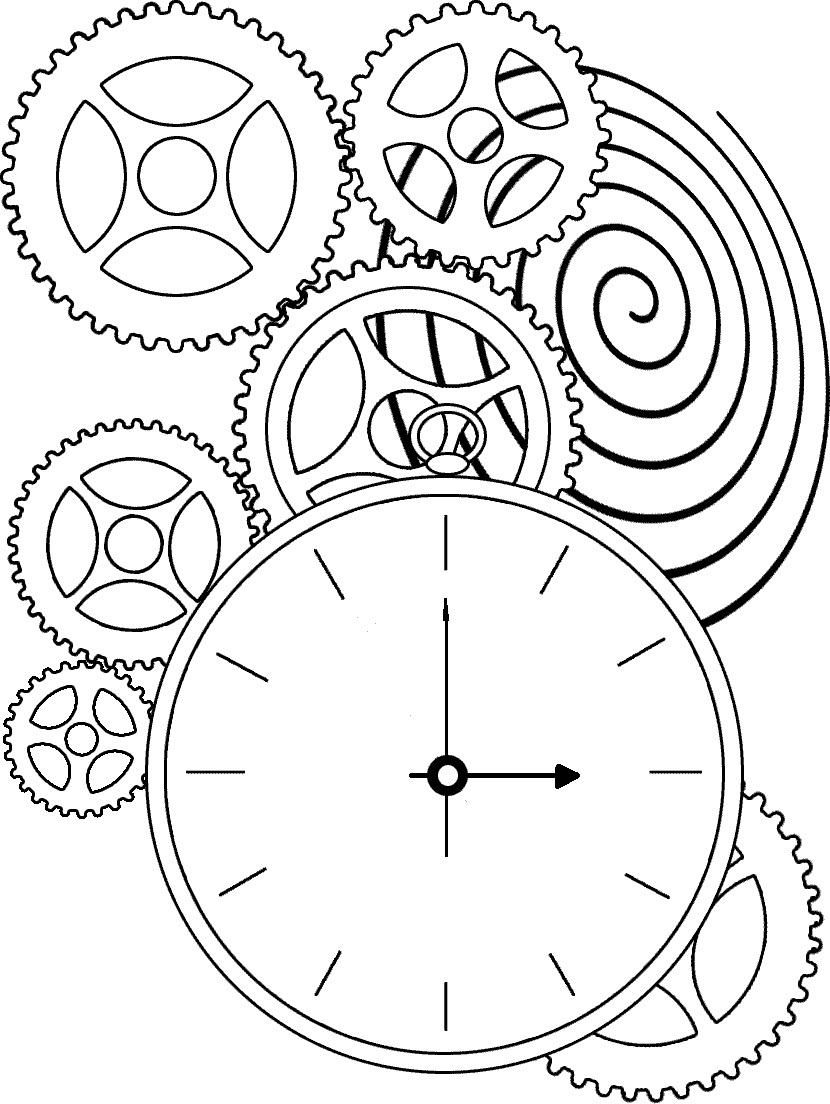Printable Clock Coloring Pages | ColoringMe.com