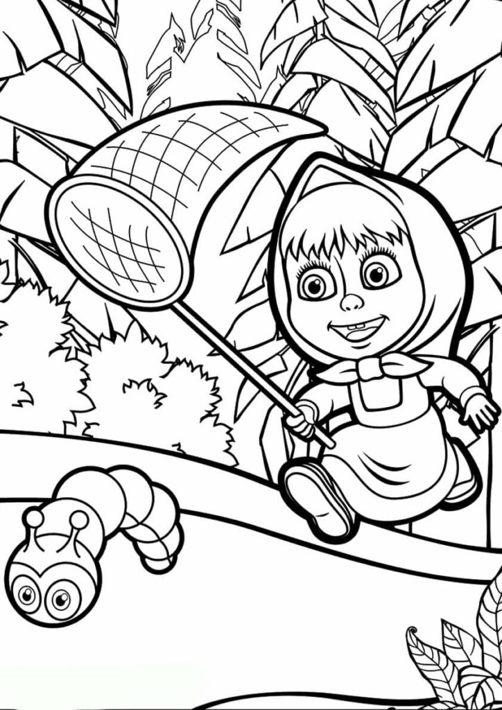 Masha Bear Coloring Pages Coloring Home Hot Sex Picture 