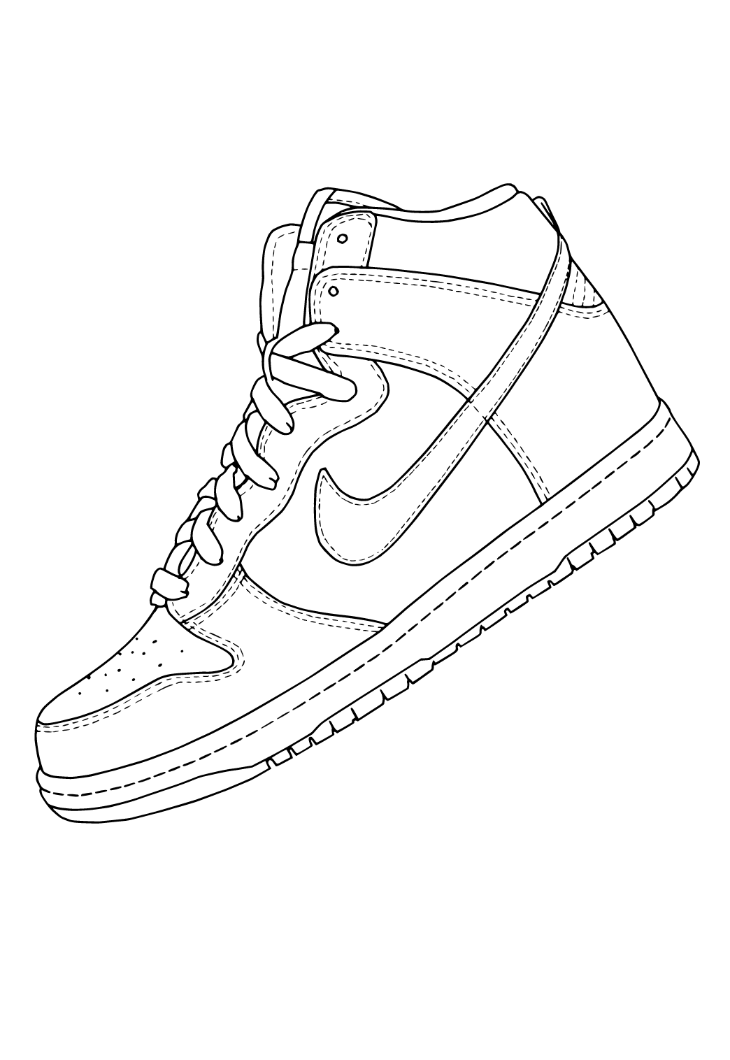 Free Printable Nike Real Coloring Page, Sheet and Picture for Adults and  Kids (Girls and Boys) - Babeled.com
