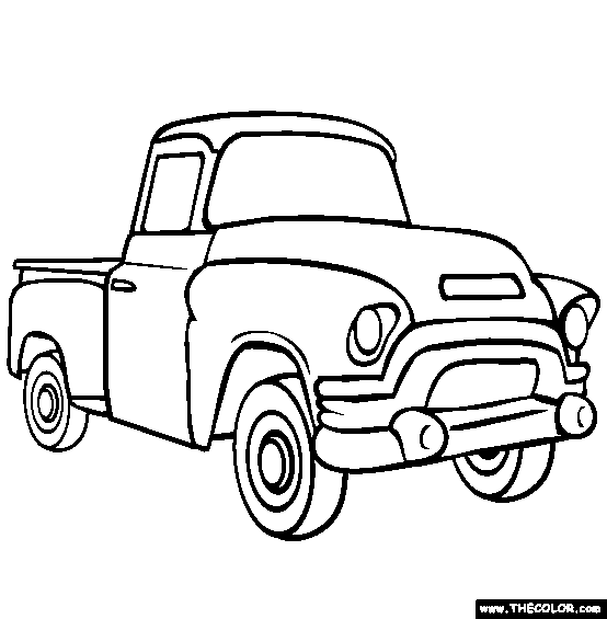 Old School Chevy Truck | truck coloring 10 554×565 | Monster ...