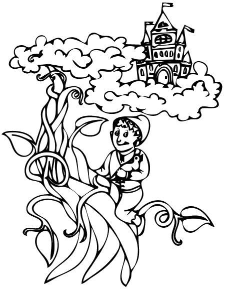 Jack And The Beanstalk Coloring Pages Printable - Google Twit