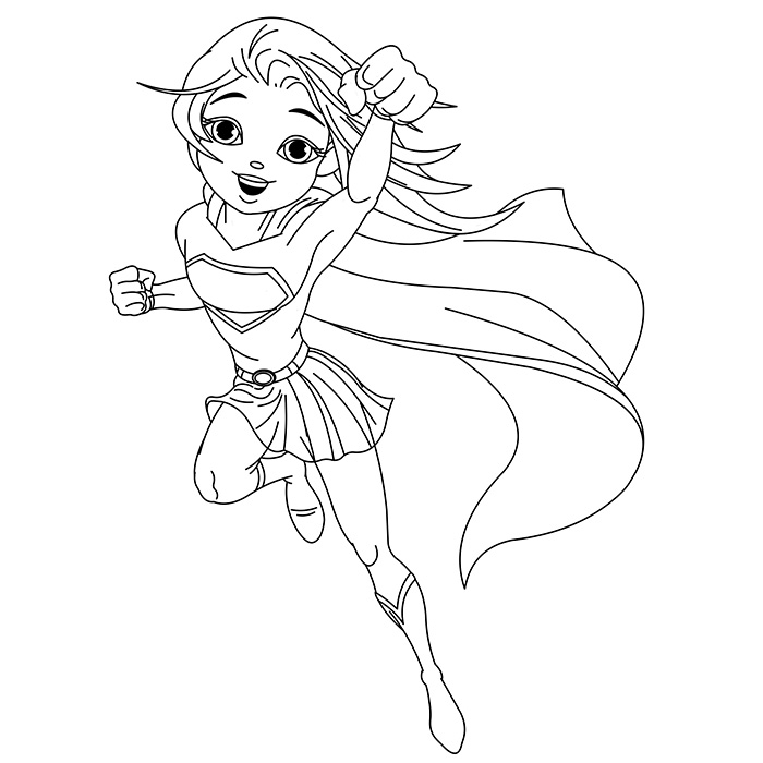 Supergirl Coloring Pages - Coloring Home