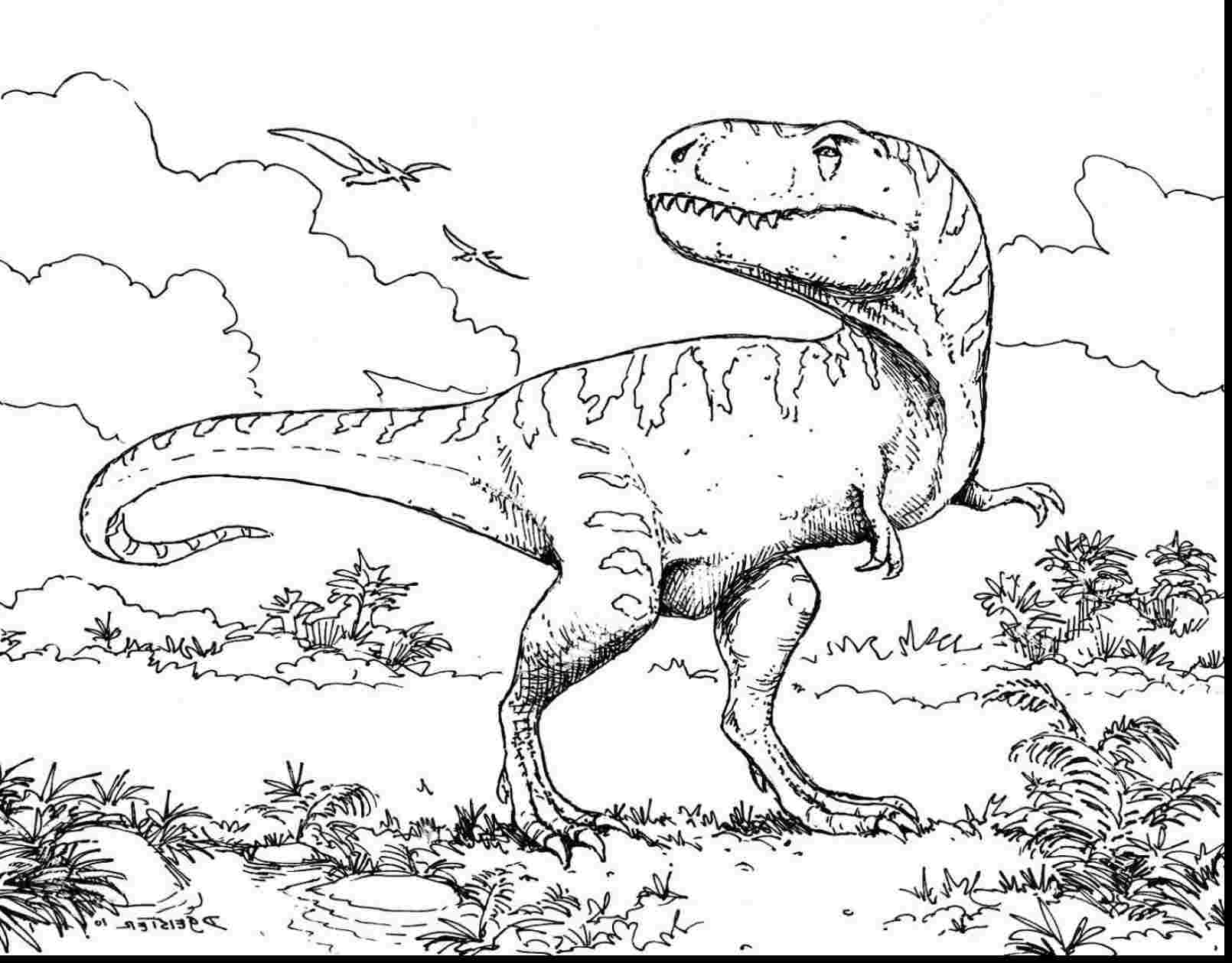 jurassic world tyrannosaurus rex coloring pages jurassic ...