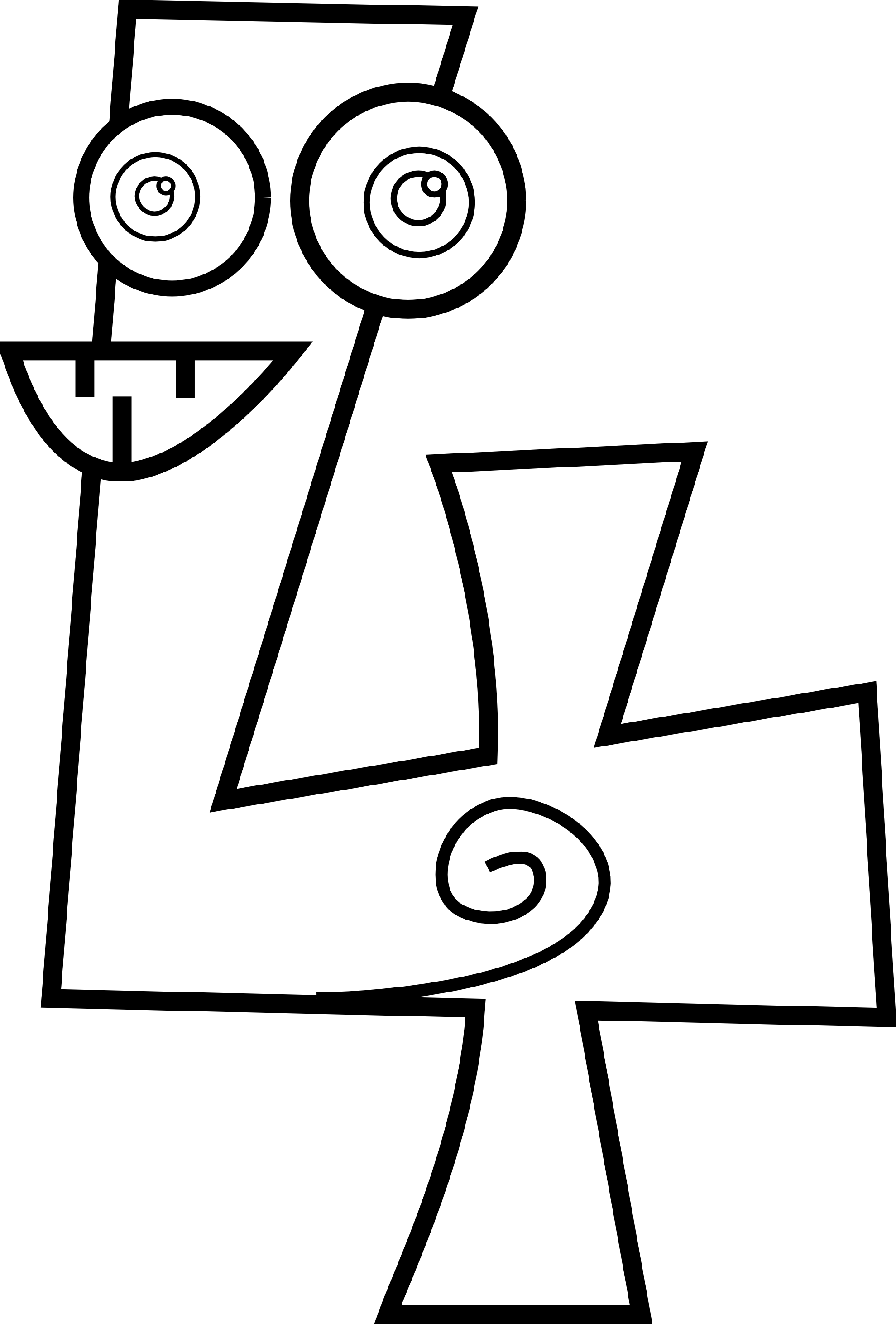 Number 4 Clipart Black And White