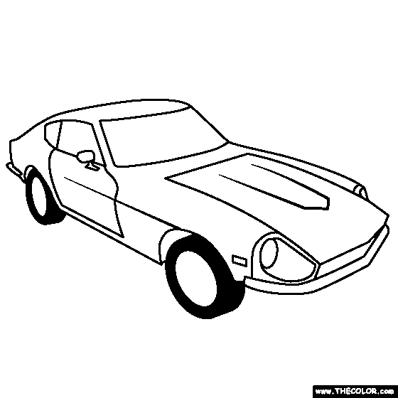 Nissan Fairlady Z 1969 online coloring page