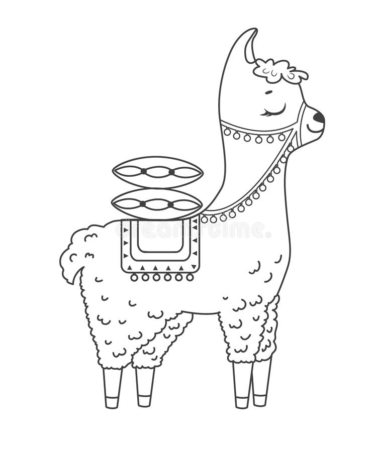 Alpaca Coloring Pages Coloring Home