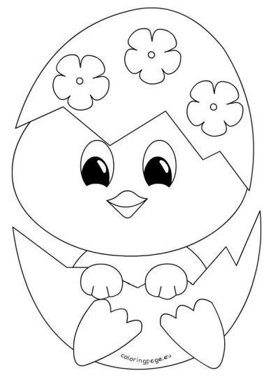 Easter Chick Coloring Pages - Part 4