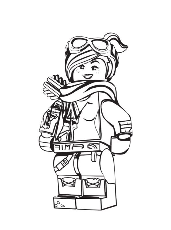 Kids-n-fun.com | Coloring page Lego movie 2 Lucy 2 | Lego movie coloring  pages, Lego coloring pages, Lego coloring