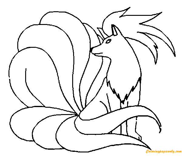 Ninetales Pokemon Coloring Pages - Cartoons Coloring Pages - Free Printable Coloring  Pages Online