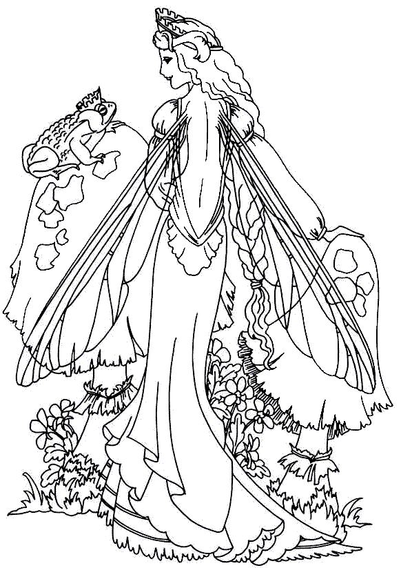 Complex Fairy Coloring Pages for Adults - Get Coloring Pages